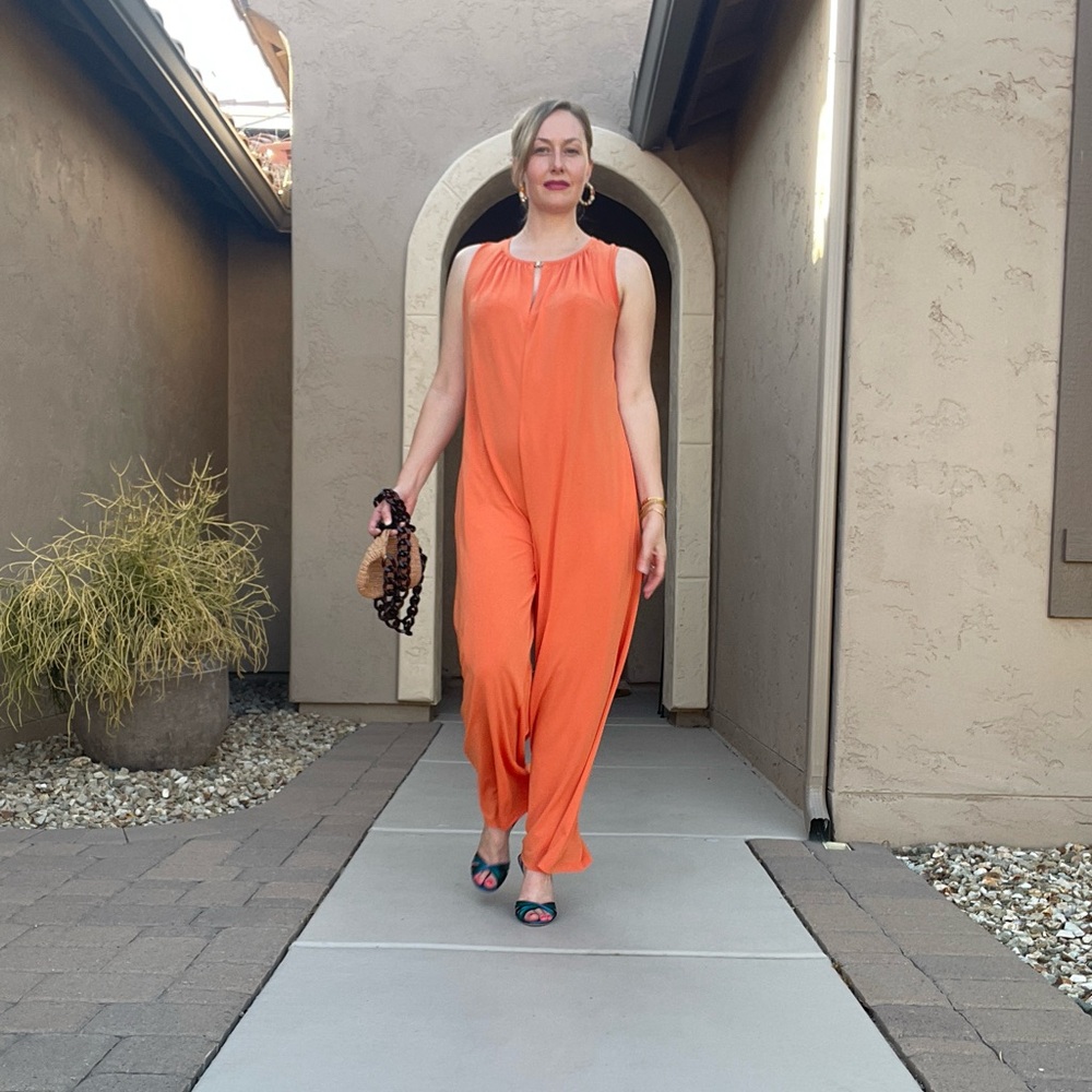 Elegant Orange Jumpsuit